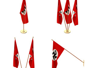 german ww2 flag pack Modelo 3D
