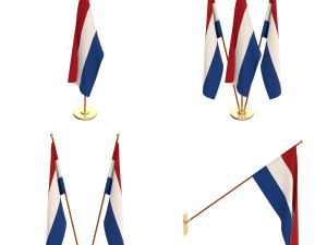 holland flag pack 3Dモデル