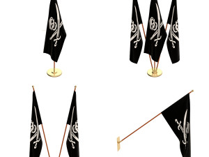 pirate flag pack Modelo 3D