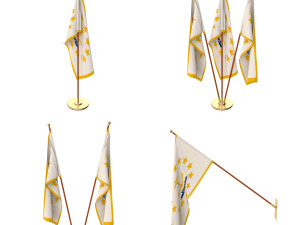 rhode island flag pack Modelo 3D