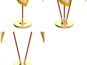 rhode island flag pack Modelo 3D