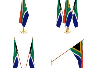 south africa flag pack 3D मॉडल