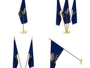 kentucky flag pack 3Dモデル