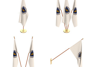 massachusetts flag pack 3D 모델