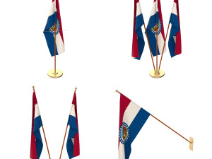missouri flag pack 3D मॉडल
