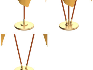 new jersey flag pack 3D Model