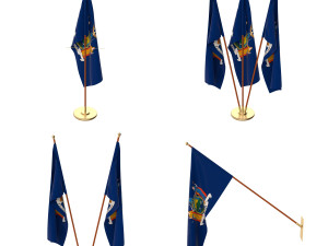 new york flag pack 3D Model