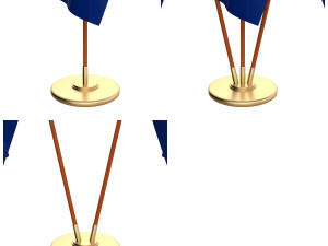 wisconsin flag pack 3D Model