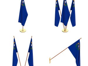 nevada flag pack 3D-Modell