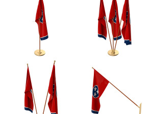 tennessee flag pack 3D Model