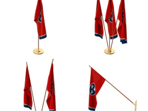 tennessee flag pack 3D Model