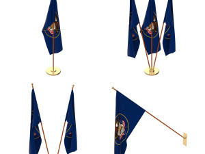 utah flag pack 3D Модель