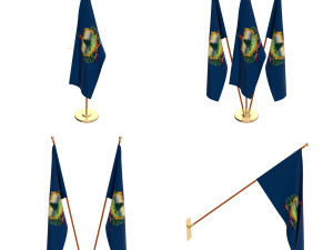 vermont flag pack 3D Model