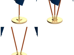 vermont flag pack 3D Model
