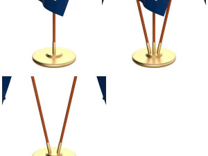 west virginia flag pack 3D Model