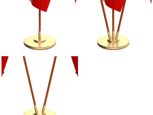 yugoslavia flag pack Modello 3D