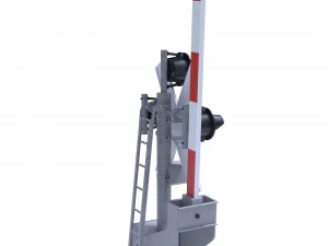 spoorwegovergang verkeerslicht 2 3D Model