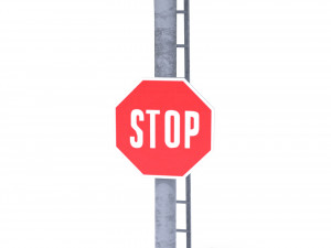 rail crossing traffic light 5 3D 모델