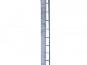 rail crossing traffic light 6 3D Model