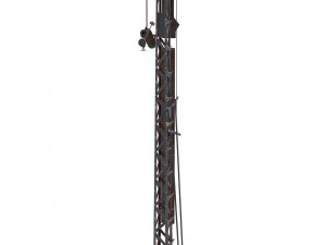 railway semaphore weathered 3D Model