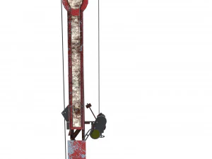 railway semaphore weathered 3D Model
