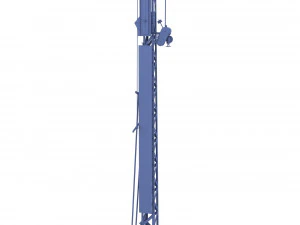 railway semaphore weathered 3D Model