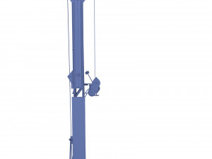 railway semaphore weathered Model 3D