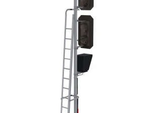 train traffic light 1 3D Model