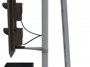 train traffic light 1 3D Model