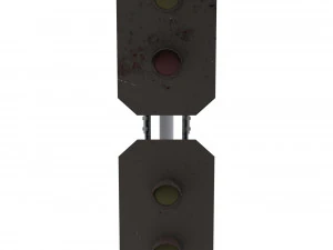 train traffic light 1 3D Model