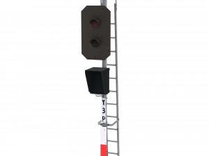 train traffic light 2 3D 模型