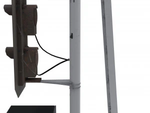 sem&aacute;foro del tren 2 Modelo 3D