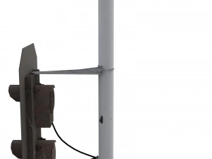 sem&aacute;foro del tren 2 Modelo 3D