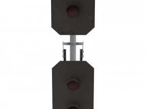 sem&aacute;foro del tren 2 Modelo 3D