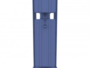 sem&aacute;foro del tren 2 Modelo 3D