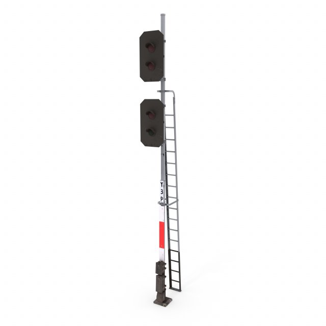 train traffic light 3 Modelo 3D .c4d .max .obj .3ds .fbx .stl .blend 