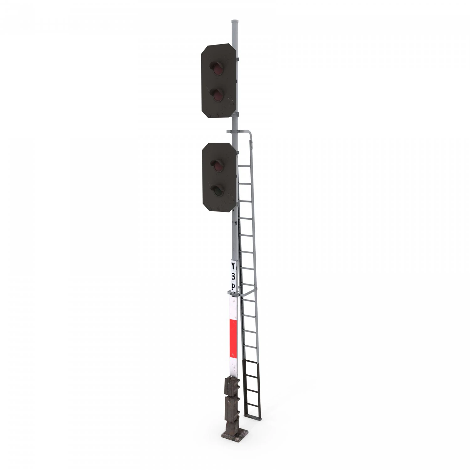 train traffic light 3 3D Model .c4d .max .obj .3ds .fbx .stl .blend 