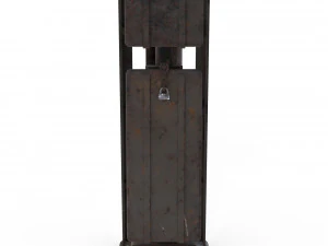 train traffic light 3 3D Model