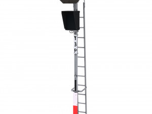 train traffic light 4 Model 3D