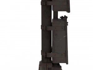 светофор в поезде 4 3D Модель