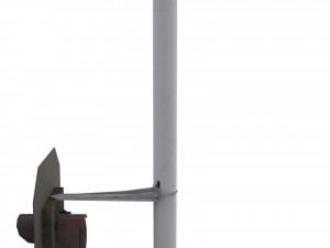 train traffic light 4 Model 3D