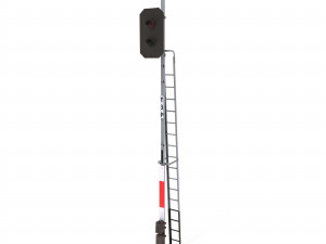 train traffic light 5 3D Model