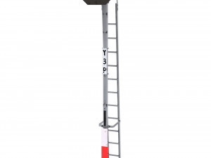 train traffic light 5 3D Modell