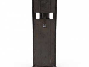 train traffic light 5 3D Modell