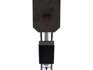 train traffic light 6 3D Модель