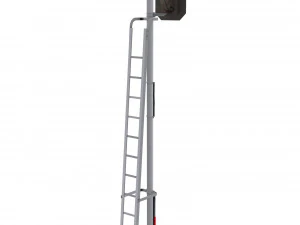 train traffic light 8 3D Model