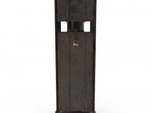 train traffic light 8 3D Model