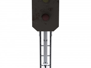 train traffic light 8 3D Модель