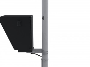 train traffic light 10 Model 3D