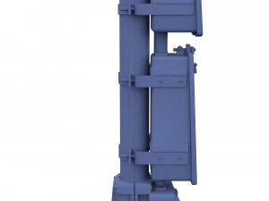 train traffic light 10 3D Model